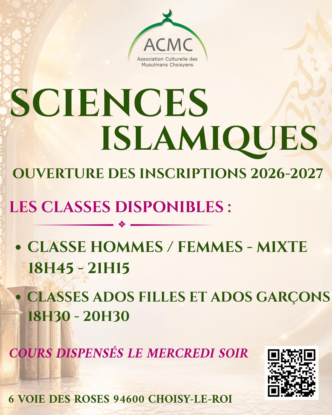 Cursus Sciences Islamiques